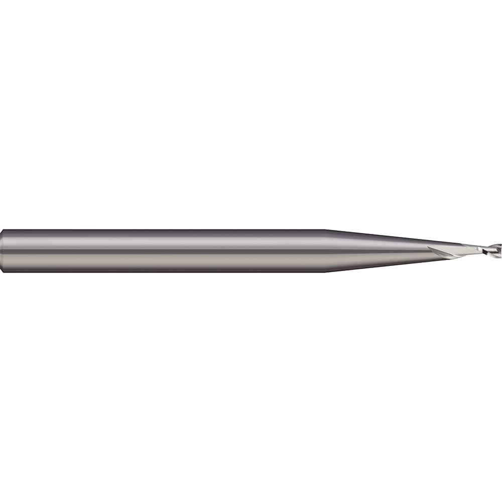 Micro 100 AMRM-015-2 Square End Mill: 1.5 mm Dia, 2 Flutes, 4.2 mm LOC, Solid Carbide, 30 ° Helix