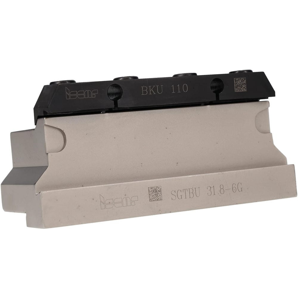 Iscar 2300770 Tool Block Style SGTBU, 1.26" Blade Height, 4.33" OAL, 2.1"& OAH, Indexable Cutoff Blade Tool Block