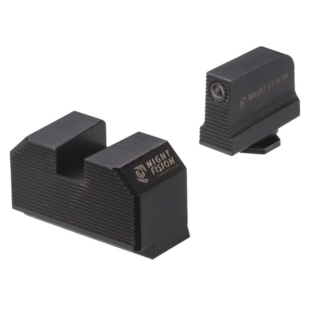 Night Fision GLK-001-330-353-ZGZX Optics Ready Stealth Lower 1/3rd Night Sight Set for Glock 17/19/34 w/ RMR/507C/SRO/ACRO