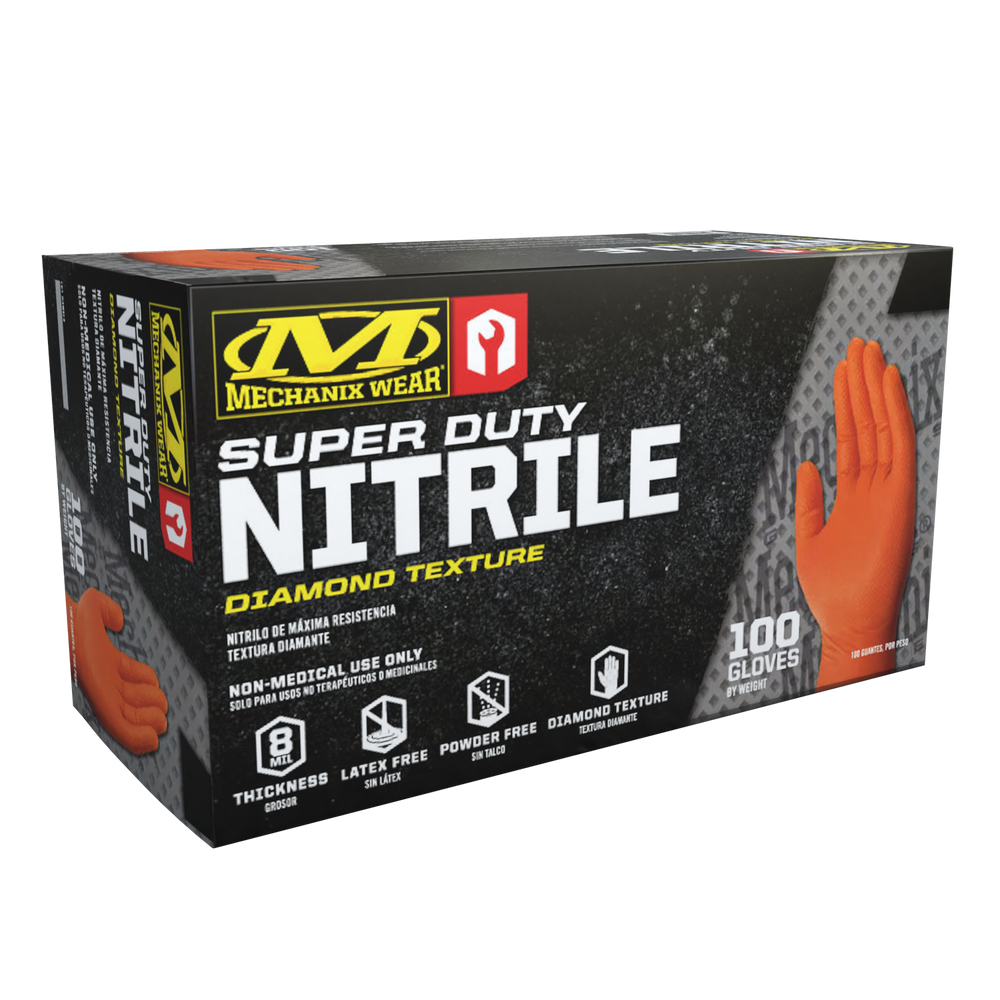 Mechanix Wear D01-09-009-100 8 Mil Nitrile RDT Gloves - 100 Pack