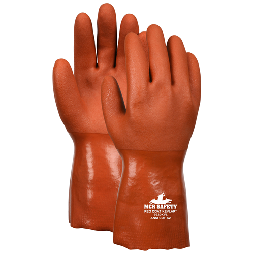 MCR Safety 6620KVM Russet 12 PVC Kevlar Inner
