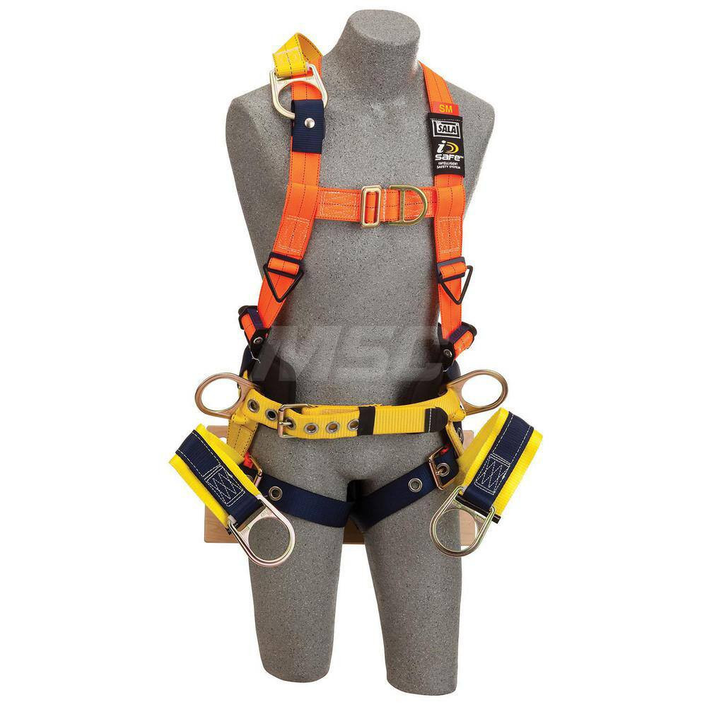 DBI-SALA 7012815649 Fall Protection Harnesses: 420 Lb, Vest Style, Size X-Large, For Climbing & Positioning, Polyester, Back Front Shoulder & Side