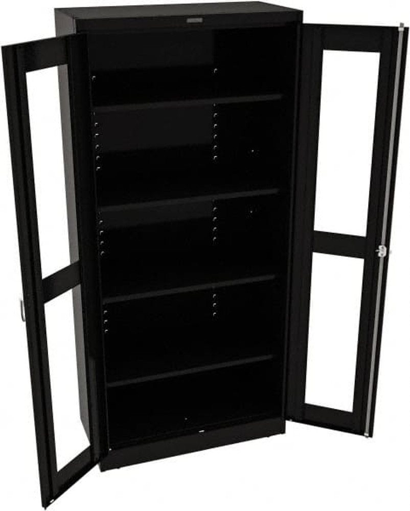 Tennsco CVD2470-BK Visible Storage Cabinet: 36" Wide, 24" Deep, 78" High