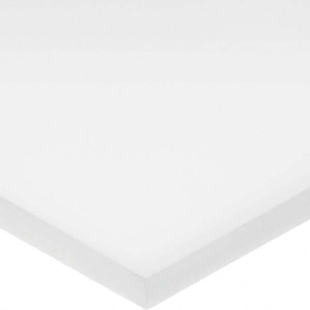 USA Industrials BULK-PS-UHMW-51 Plastic Sheet: Ultra-High-Molecular-Weight Polyethylene, 3/8" Thick, White, 4,250 psi Tensile Strength