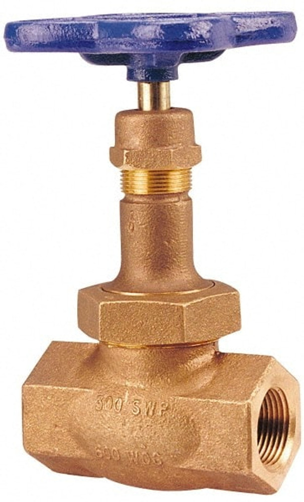 NIBCO NL3X00D 2" Pipe, Threaded Ends, Bronze Integral Globe Valve