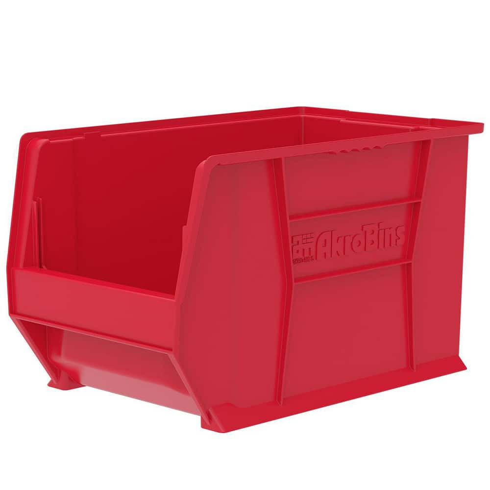 Akro-Mils 30282RED Plastic Hopper Stacking Bin: Red