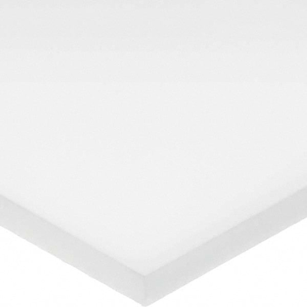USA Industrials BULK-PS-PE-423 Plastic Sheet: High Density Polyethylene, 1" Thick, 32" Long, Opaque White, 4,000 psi Tensile Strength