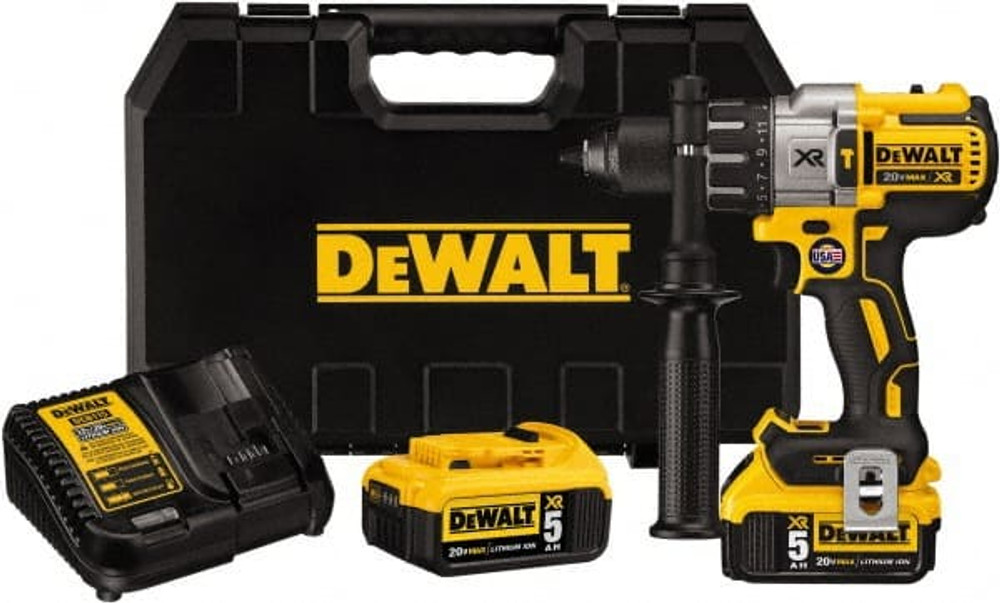 DeWALT DCD996P2 Cordless Hammer Drill: 1/2" Chuck, 0 to 38,250 BPM, 0 to 2,000 RPM