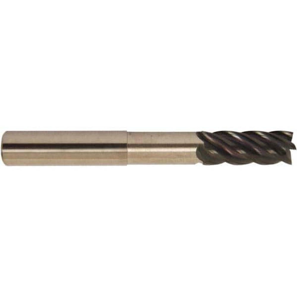 Accupro 6503327 Square End Mill:  1.0000" Dia, 1.25" LOC, 1" Shank Dia, 6" OAL, 5 Flutes, Solid Carbide