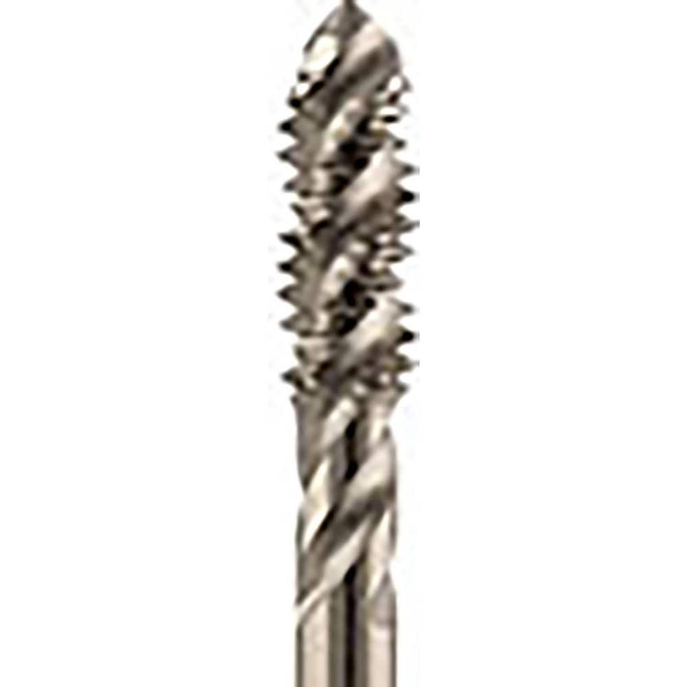 Yamawa SS039S8NEB-TICN Spiral Flute Tap:  M39x3,  Metric,  4 Flute,  2-1/2,  2B Class of Fit,  Vanadium High-Speed Steel,  TiCN Finish