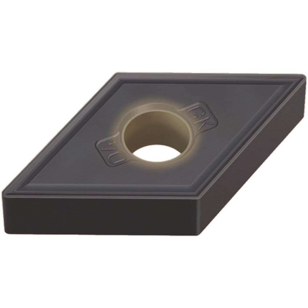 Mitsubishi 292939 Turning Inserts; Insert Style: DNMG ; Insert Size Code: 4 ; Insert Shape: Rhombic 550 ; Included Angle: 55.00 ; Inscribed Circle (Decimal Inch): 0.5000 ; Corner Radius (Decimal Inch): 0.0312