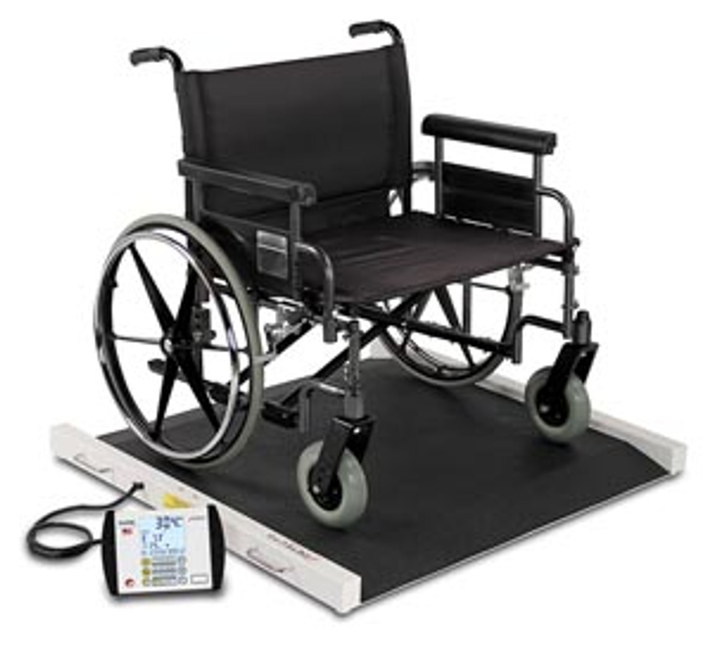 Detecto  BRW1000 Wheelchair Scale, Portable, Digital, 1000 lb x .2 lb / 450 kg x .1 kg, 40x30 Platform (DROP SHIP ONLY)