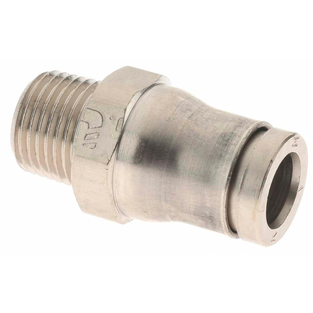 Parker 36755611 Push-To-Connect Tube to Male & Tube to Male NPT Tube Fitting: Male Connector, 1/8" Thread, 1/4" OD