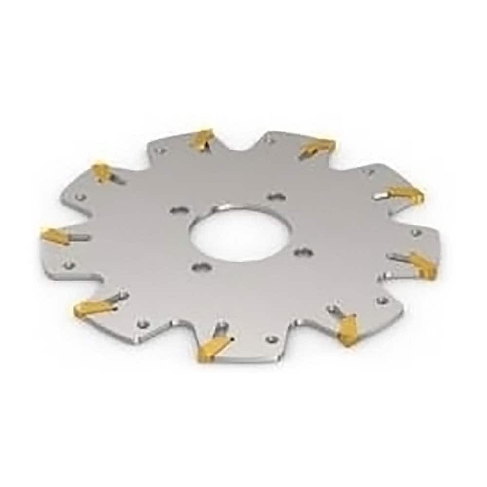 Seco 75054877 Indexable Slotting Cutter: 0.122" Cutting Width, 5" Cutter Dia, Arbor Hole Connection, 1.32" Max Depth of Cut, 1-1/4" Hole