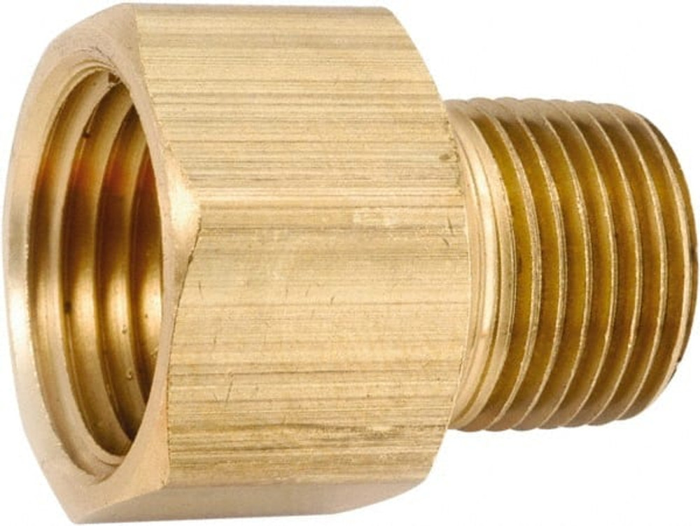 ANDERSON METALS 756120-1208 Industrial Pipe Adapter: 3/4-14 Female Thread, 1/2-14 Male Thread, MNPT x FNPT