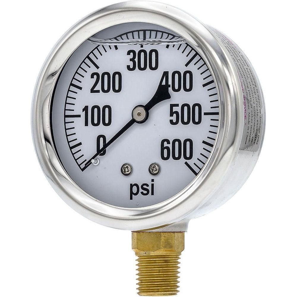 PIC Gauges AG-201L-254K Pressure Gauges; Gauge Type: Industrial Pressure Gauges ; Scale Type: Single ; Accuracy (%): 3-2-3% ; Dial Type: Analog ; Thread Type: 1/4" MNPT ; Bourdon Tube Material: Bronze