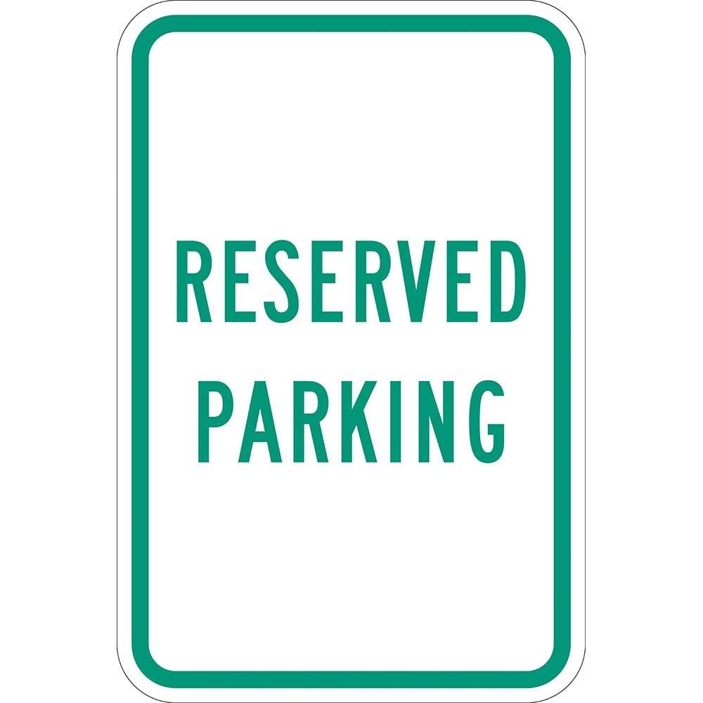 Lyle Signs T1-1032-EG12X18 Traffic & Parking Signs; MessageType: Reserved Parking Signs ; Message or Graphic: Message Only ; Legend: Reserved Parking ; Graphic Type: None ; Reflectivity: Reflective; Engineer Grade ; Material: Aluminum