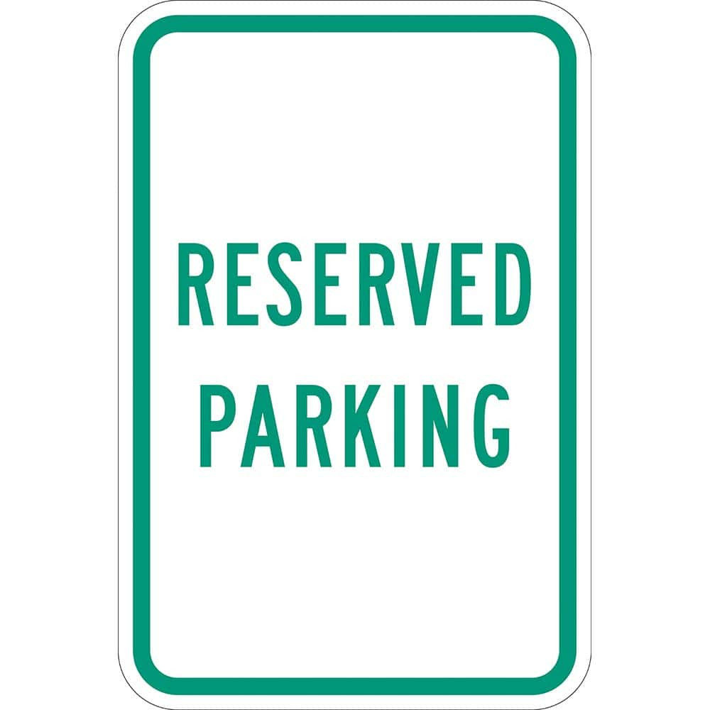 Lyle Signs T1-1032-EG12X18 Traffic & Parking Signs; MessageType: Reserved Parking Signs ; Message or Graphic: Message Only ; Legend: Reserved Parking ; Graphic Type: None ; Reflectivity: Reflective; Engineer Grade ; Material: Aluminum