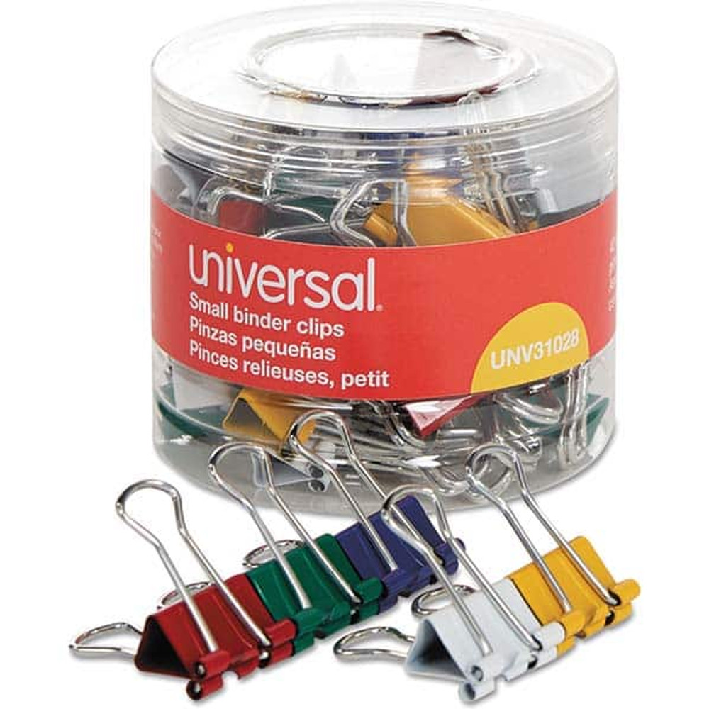 UNIVERSAL UNV31028 Binder Clips; Width (Inch): 0.75 ; Capacity (Inch): 0.38