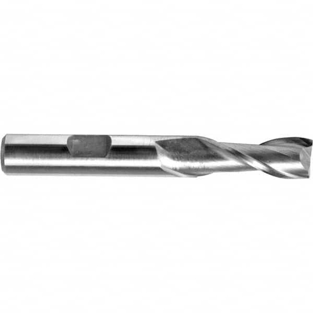 Melin Tool 10490 Square End Mill: 3/8'' Dia, 2-1/2'' LOC, 3/8'' Shank Dia, 4-1/4'' OAL, 2 Flutes, Cobalt