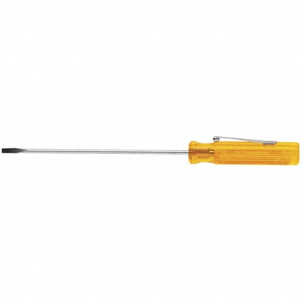 Klein Tools A130-3 Slotted Screwdriver: 1/8" Width, 4-7/8" OAL, 3" Blade Length