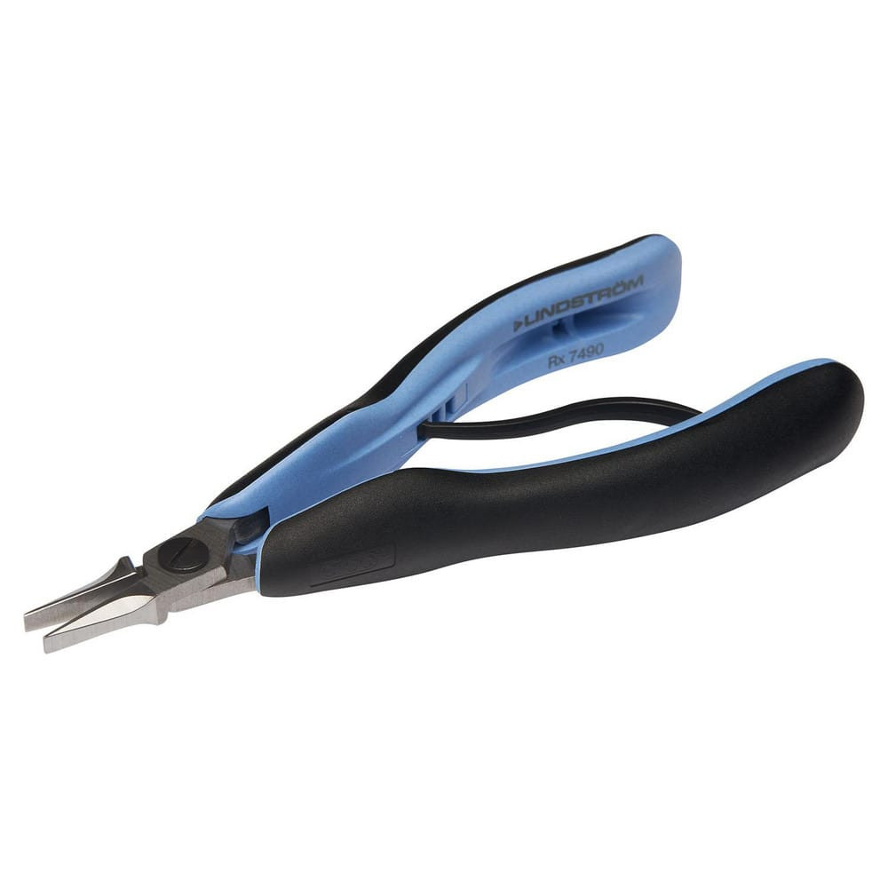 Lindstrom Tool RX7390 Long Nose Pliers; Pliers Type: Flat Nose Pliers ; Jaw Texture: Smooth ; Jaw Length (Decimal Inch): 0.4300 ; Jaw Width (Decimal Inch): 0.39 ; Handle Type: Ergonomic ; Side Cutter: No