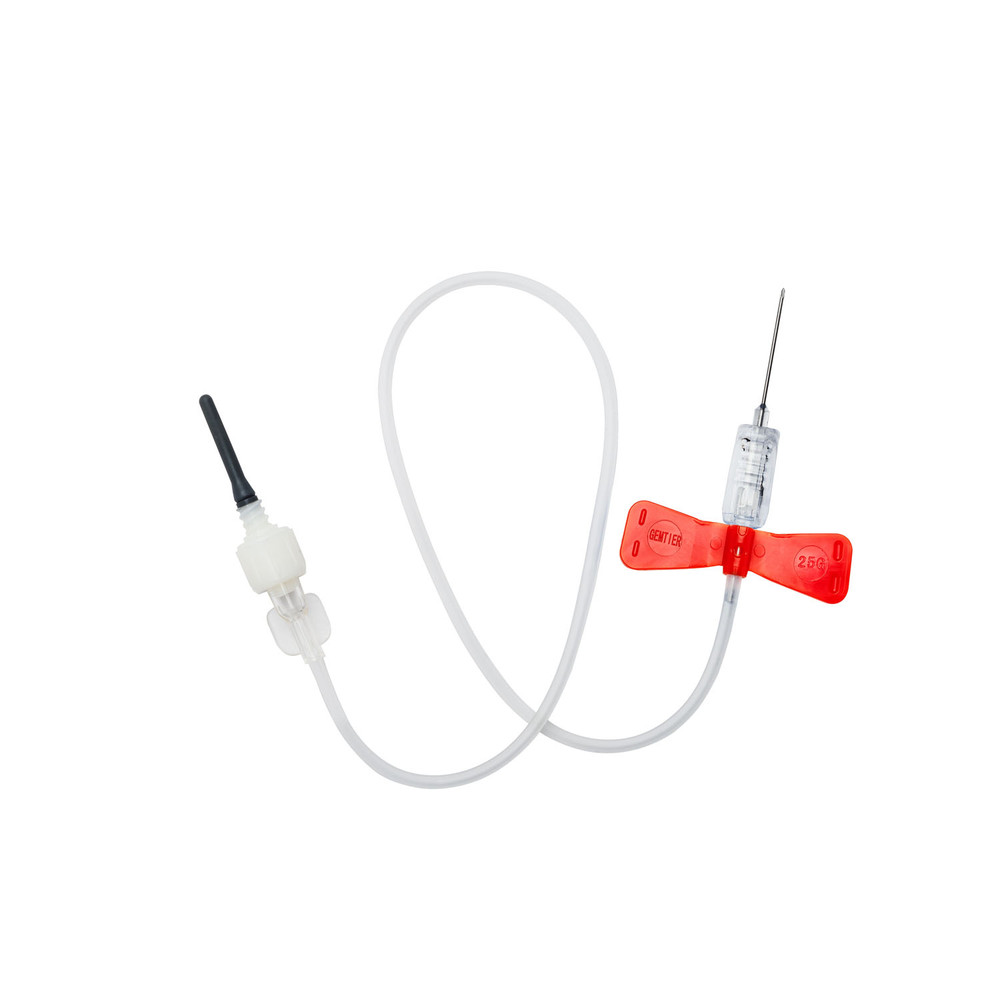 Myco Medical  GSBCS25G-12 Safety Blood Collection Kit, 25G x ¾", 11.8" Tube, Orange, No Tube Holder, Latex-Free (LF), Sterile, 100/bx (US Only)