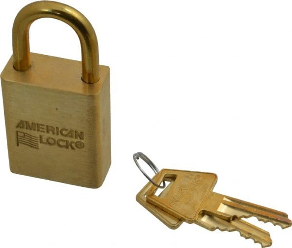 American Lock A40KA-38576 Padlock: Steel, Keyed Alike, 1-1/2" Wide