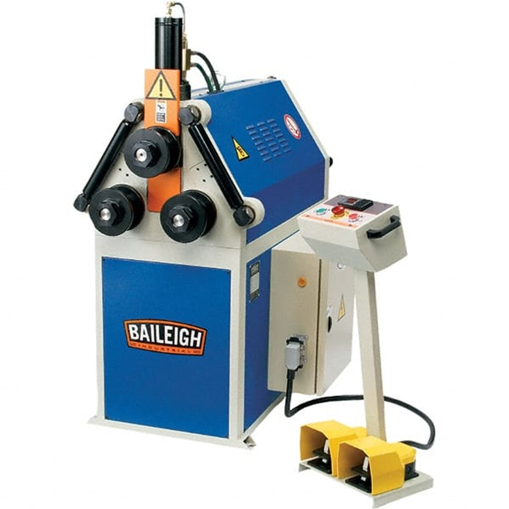 Baileigh 1006835 Pipe Bending Machines; Maximum Bending Angle: 3600 ; Maximum Pipe Size Capacity: 2 (Schedule 40) in; 60.33 mm ; Solid Rod Capacity: 38.1 ; Square Tube Capacity: 2 ; Overall Height: 56