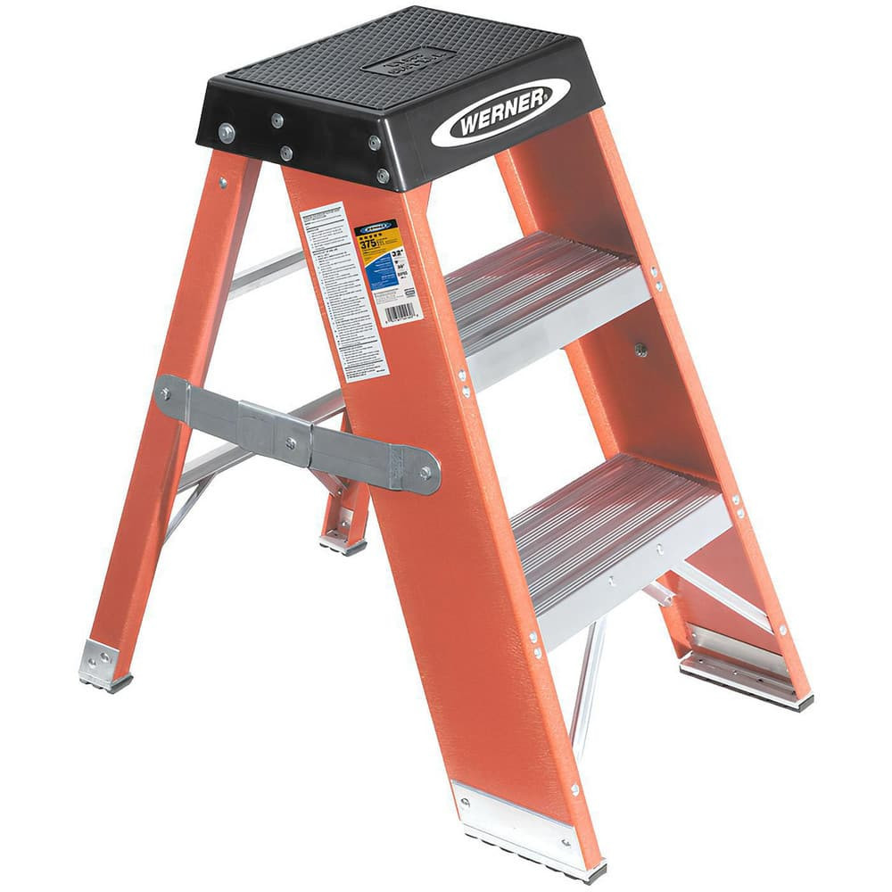 Werner SSF03 2-Step Fiberglass Step Ladder: Type IAA, 3' High