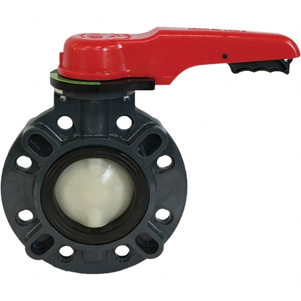 Asahi 173730020 Manual Wafer Butterfly Valve: 2" Pipe, Lever Handle