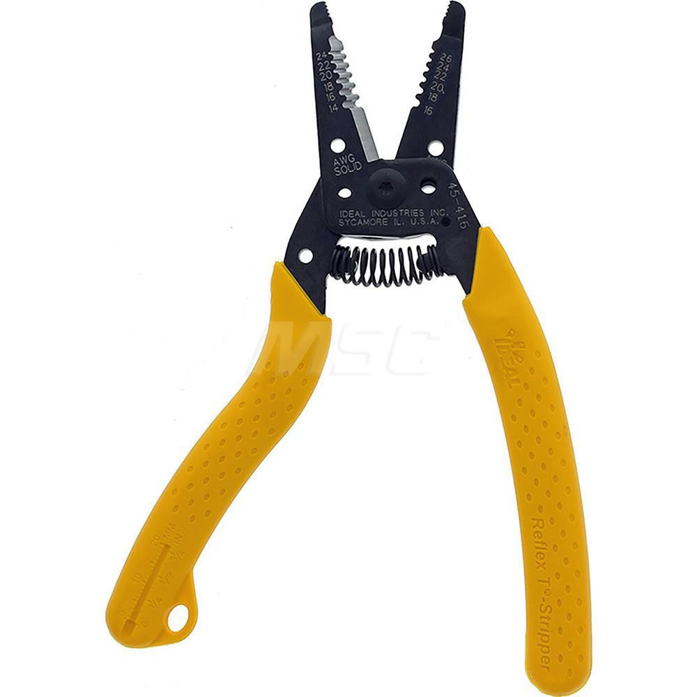 Ideal 45-416 Wire Stripper: 24 AWG to 1 Max Capacity