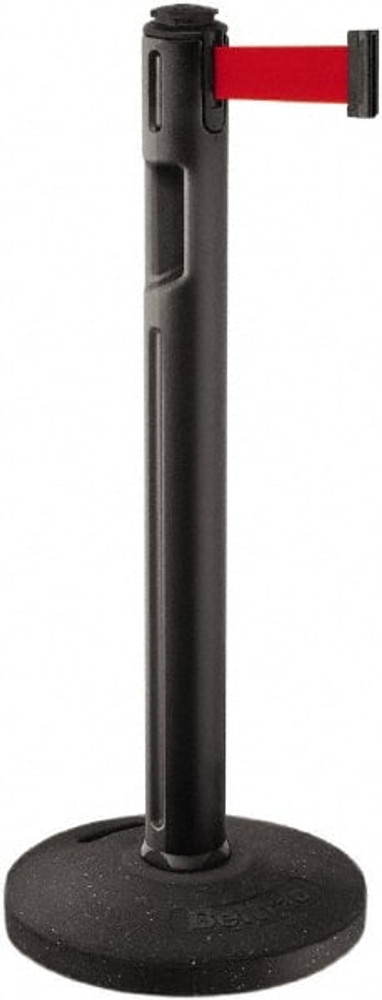 Lavi Industries 80-5000R/BK/RD Stanchion: 38-1/4" High, Dome Base