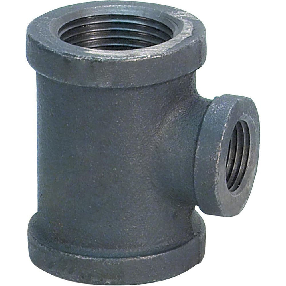 USA Industrials ZUSA-PF-21021 Black Pipe Fittings; Fitting Type: Reducing Branch Tee ; Fitting Size: 4" x 3" ; End Connections: NPT ; Material: Iron ; Classification: 150 ; Fitting Shape: Tee