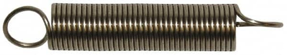 Gardner Spring GE0500-0372750S Extension Spring: 0.5" OD, 9.82" Extended Length, 0.037" Wire Dia
