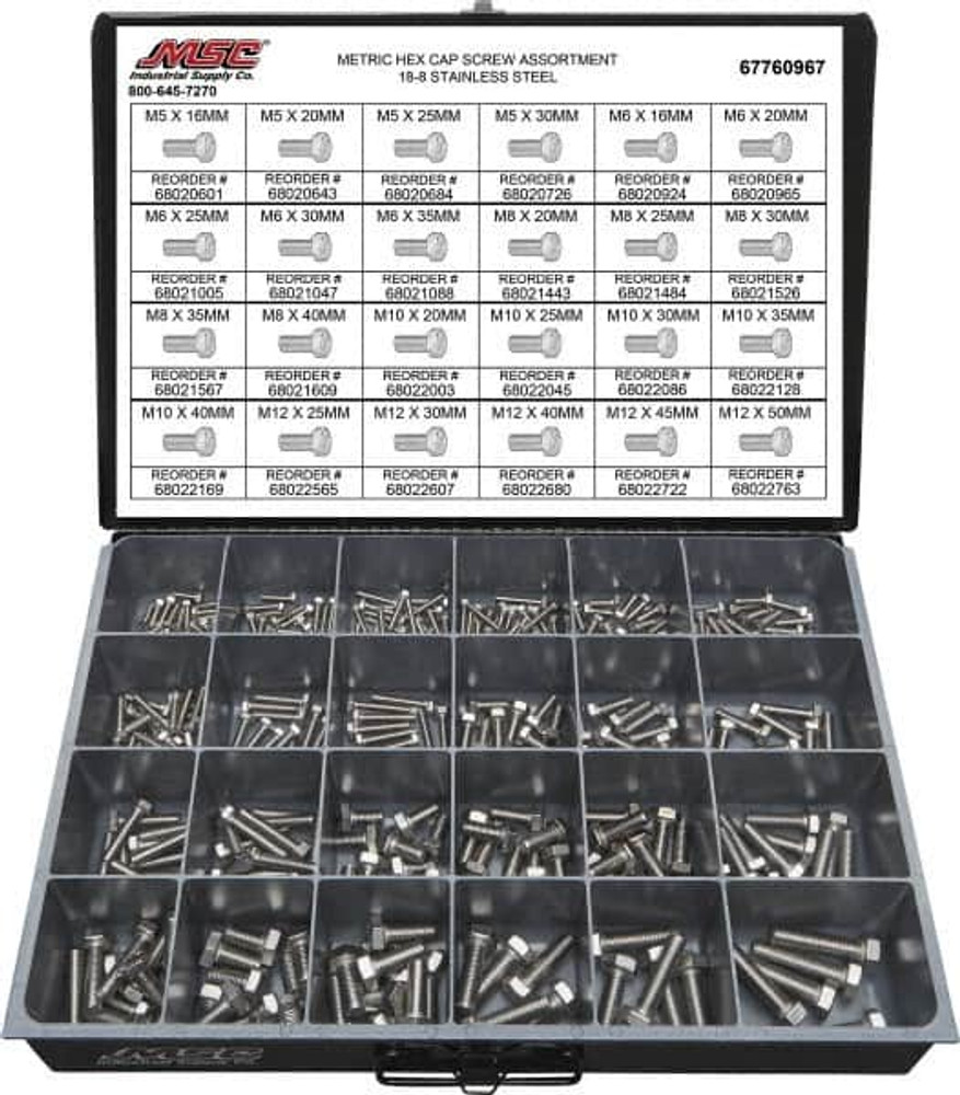 Value Collection 67760967 330 Piece Stainless Steel Hex Head Cap Screws