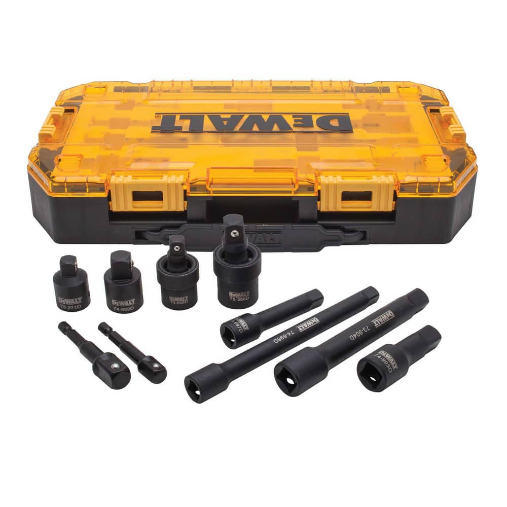 DeWALT DWMT74741 Socket Extension Set: 3/8" & 1/2" Drive, 10 Pc