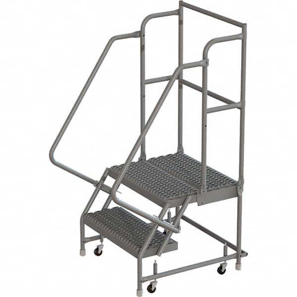 TRI-ARC KDSR102162-D2 Steel Rolling Ladder: 2 Step