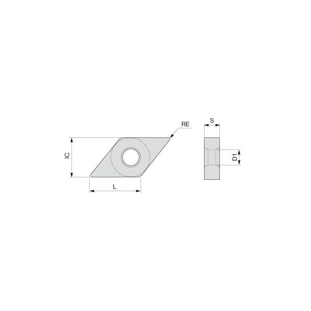 Tungaloy 6785833 Turning Insert: DNMG443DM T9235, Solid Carbide