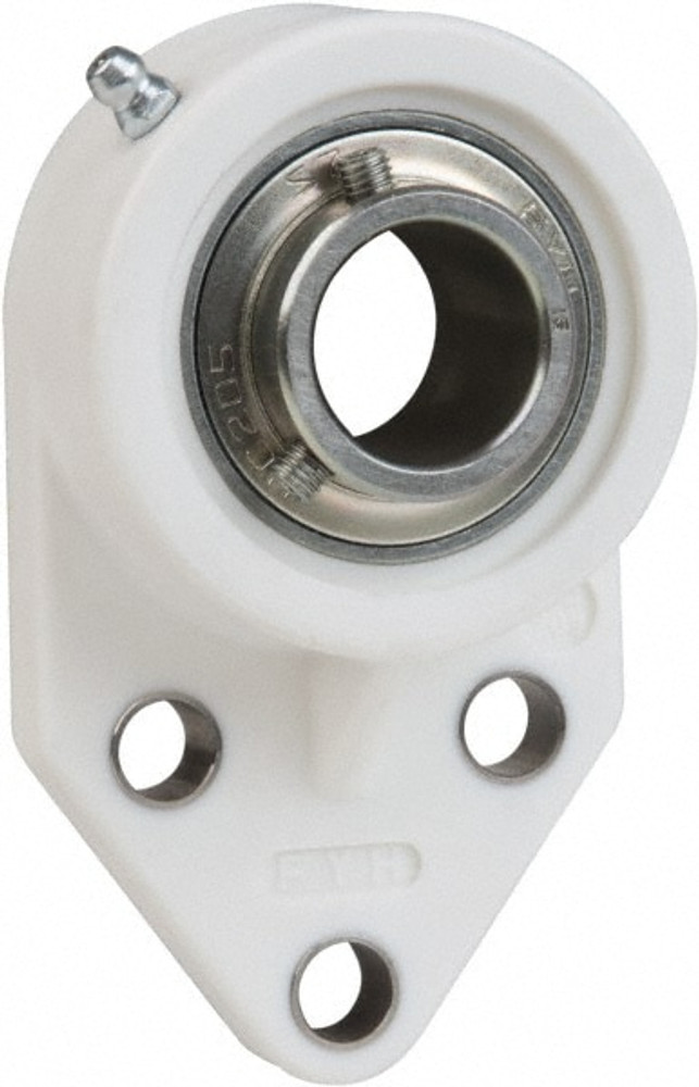 Value Collection UCFB20516S7PL 1" ID, 4-3/4" OAL x 1-5/8" OAH 3 Bolt Flange Mounted Bearing