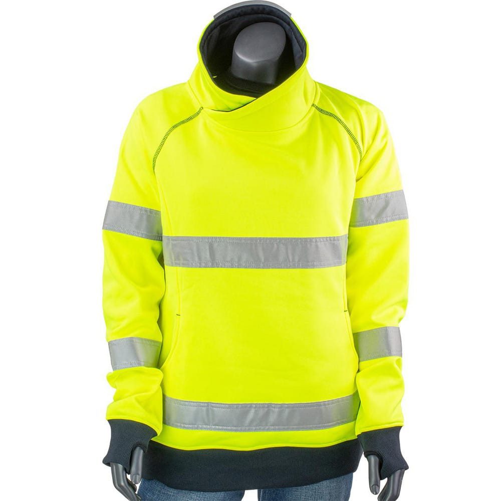 Bisley 323W6818T-YEL/M Jackets & Coats; Garment Style: Sweatshirt ; Size: Medium ; Garment Type: Hi-Visibility ; Gender: Women ; Material: Polyester ; Closure Type: Pullover