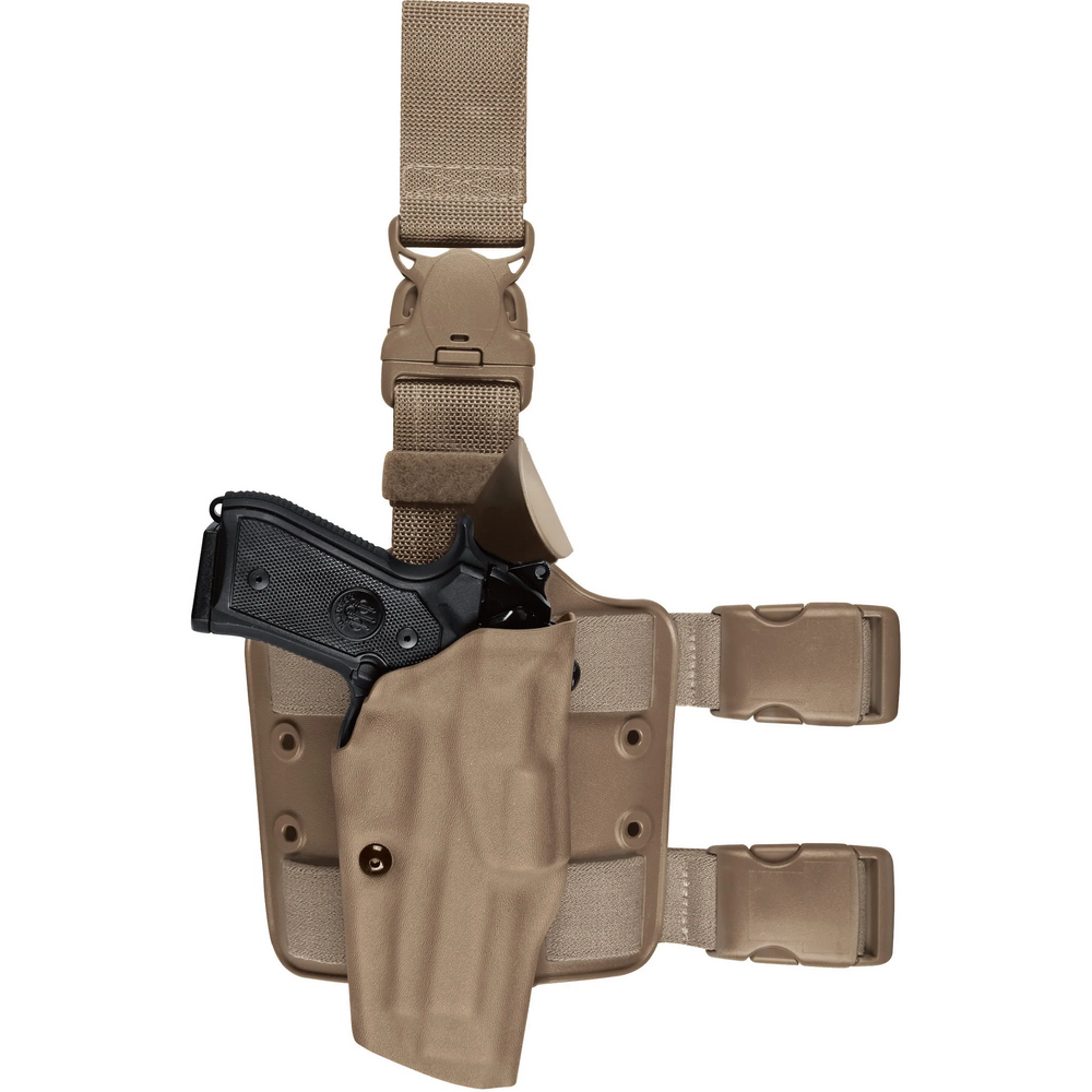 Safariland 1151896 Model 6385 ALS OMV Tactical Holster w/ Quick Release Leg Strap for Smith & Wesson M&P 45C