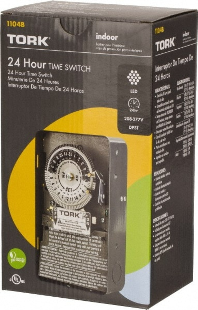 TORK nsi 1104B 20 min to 22 hr Indoor Analog Mechanical Timer Switch