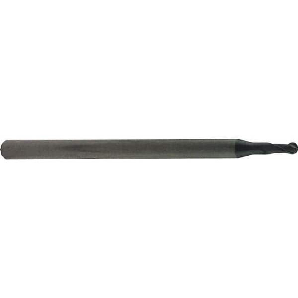 Regal Cutting Tools 090110RM Ball End Mill: 0.125" Dia, 0.1875" LOC, 2 Flute, Solid Carbide