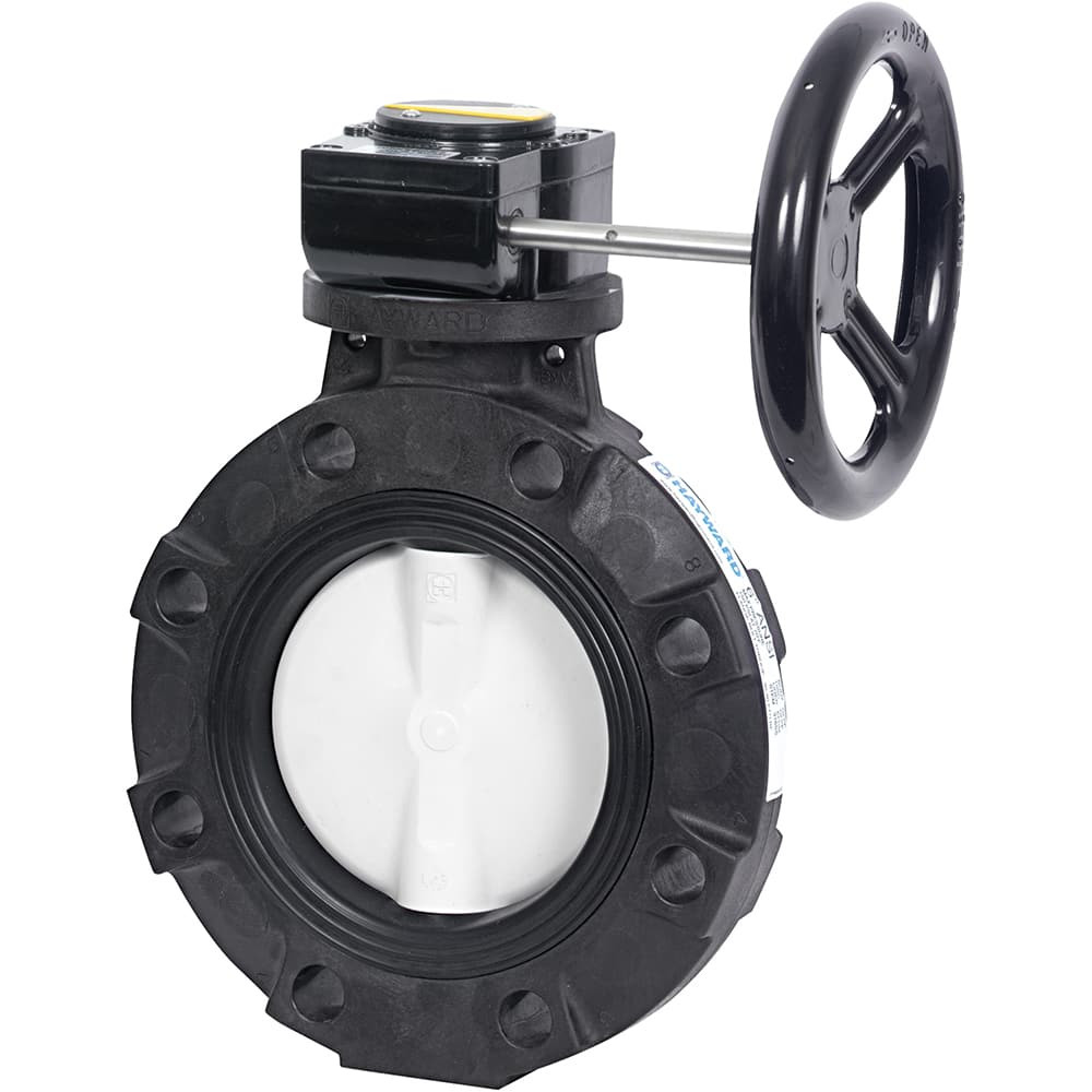 Hayward Flow Control BYV44120A0VGI00 Manual Butterfly Valve: 12" Pipe, Gear Handle