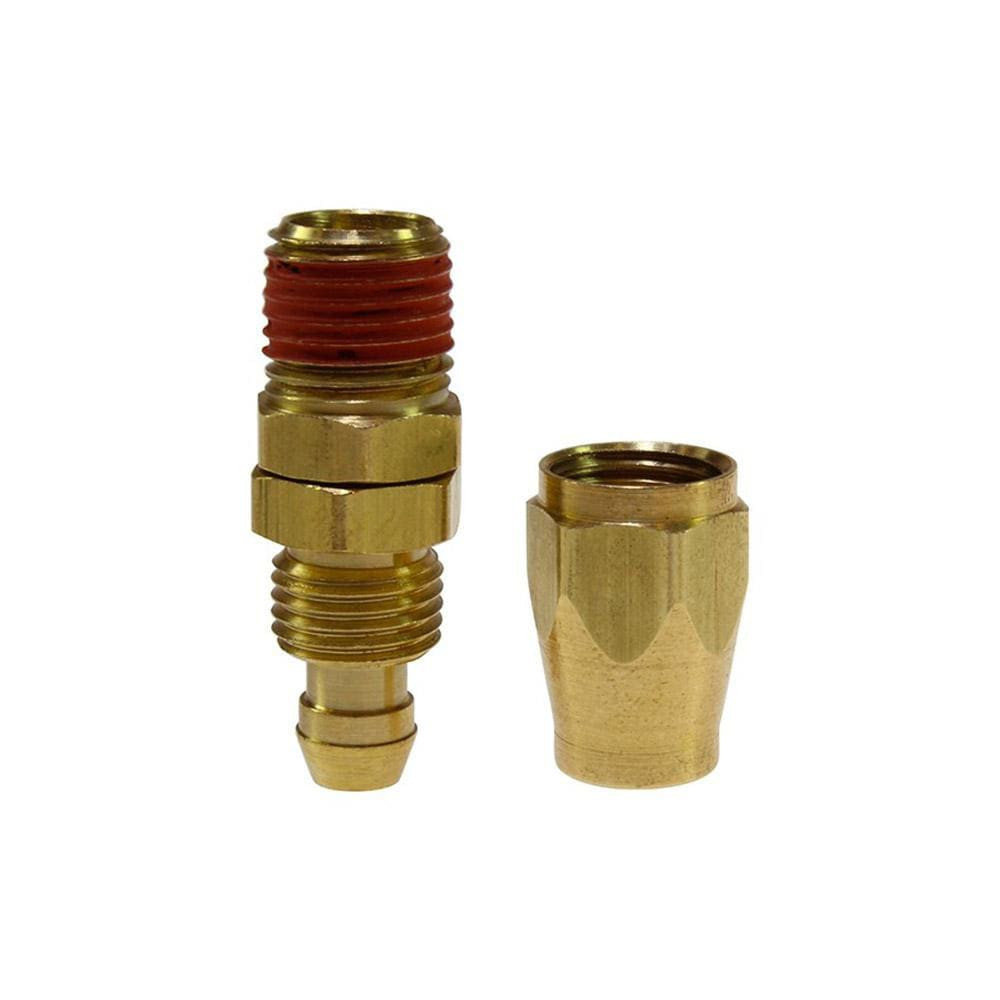 Coilhose Pneumatics PSM0404 1/4 NPT, Brass Reusable Hose Male Swivel Fitting