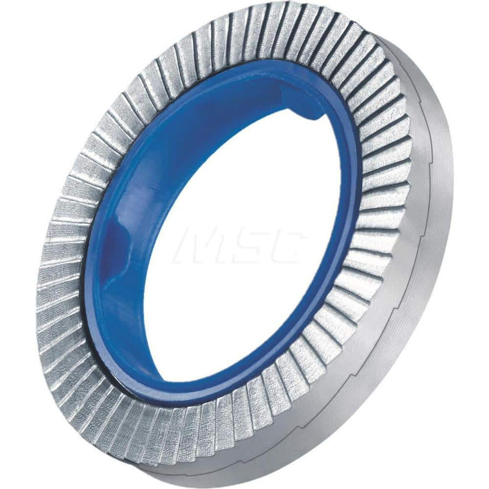 Heico HKS-16 Wedge Lock Washer: 25.4 mm OD, 17 mm ID, Steel, DIN 1.1191, Zinc-Plated