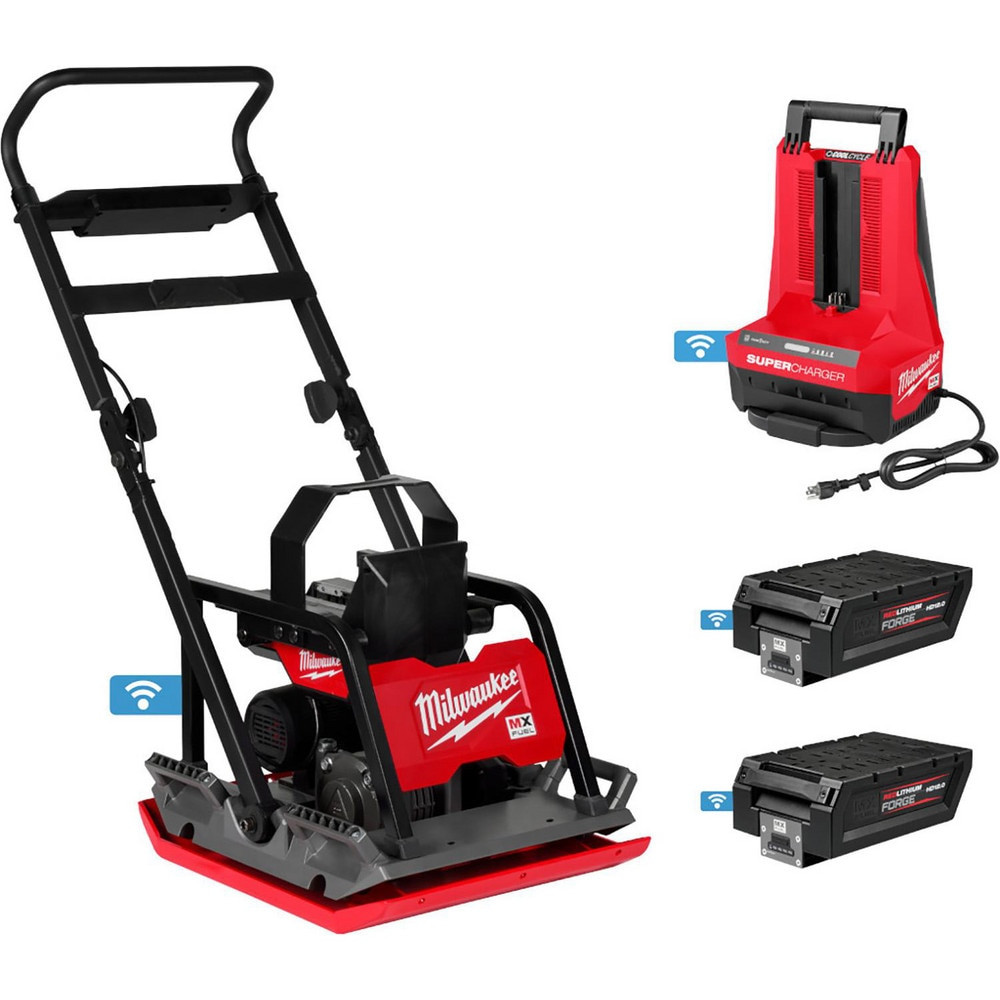 Milwaukee Tool MXF220-2HD Cordless Plate Compactors; Plate Length (Inch): 22 ; Plate Width: 20 (Inch); Battery Chemistry: Lithium-ion ; Run Time (Minutes): 35