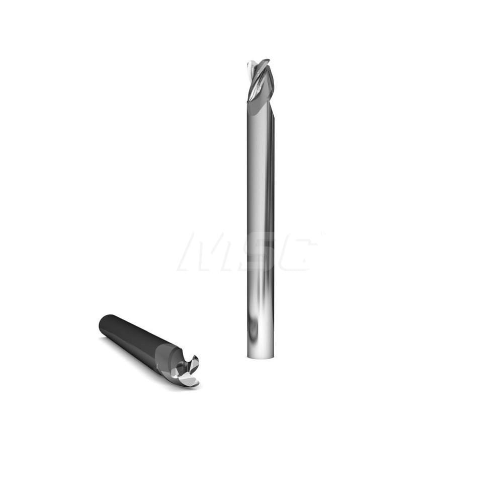 GWS 315147 Square End Mill: 1/4" Dia, 3/4" LOC, 3 Flutes, Solid Carbide