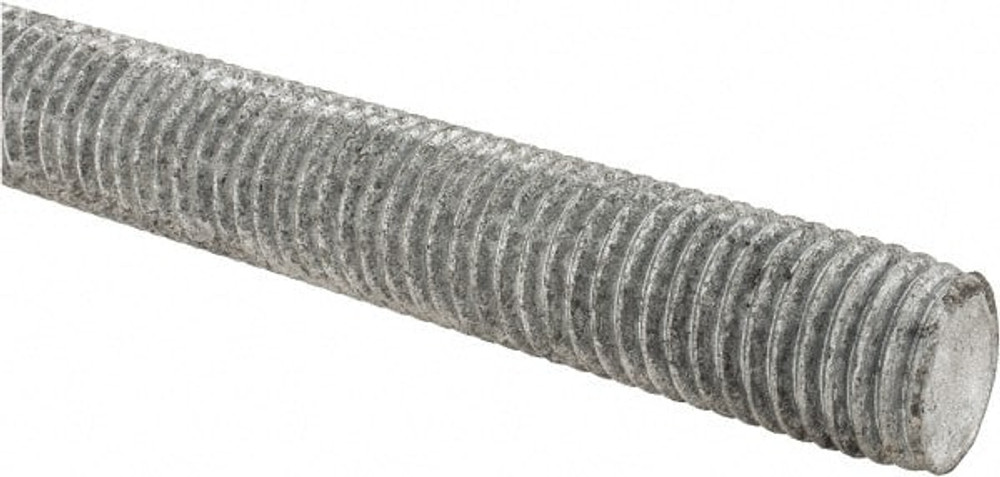 MSC 85156 Threaded Rod: 7/8-9, 6' Long, Low Carbon Steel